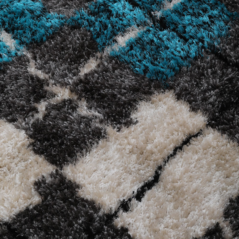 Facet Hand Tufted Rug - Premium Modern Geometric Area Rug for Living Room, Bedroom & Office - Soft & Durable Home Decor