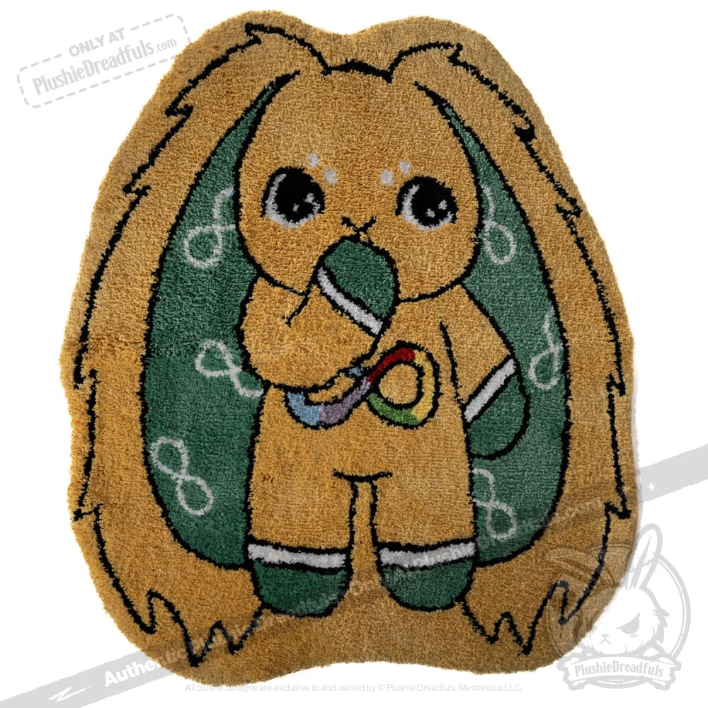 Soft Autism Sensory Rabbit Rug for Kids - Calming Textured Play Mat for Sensory Rooms, Therapy, and Home Decor
