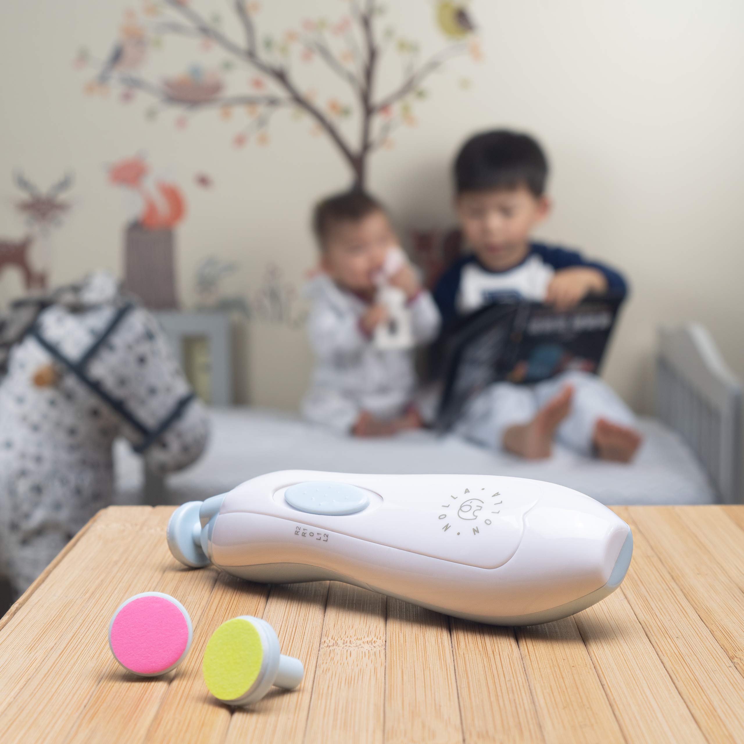 Electric Baby Nail Trimmer & File Set - Safe Rechargeable Nail Clippers for Newborns, Infants & Toddlers - Gentle Manicure & Grooming Kit for Toes & Fingernails - Perfect for Home Use, Travel & Baby Care Routine