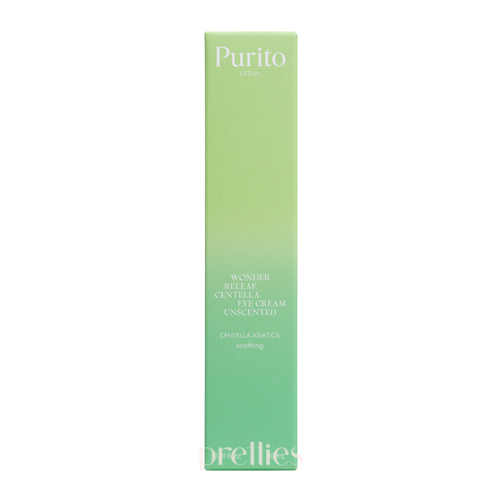 Purito Wonder Releaf Centella Unscented Eye Cream 30ml - Soothing & Hydrating Under Eye Treatment for Dark Circles, Puffiness & Fine Lines - Perfect for Daily Skincare Routine & Sensitive Skin Care