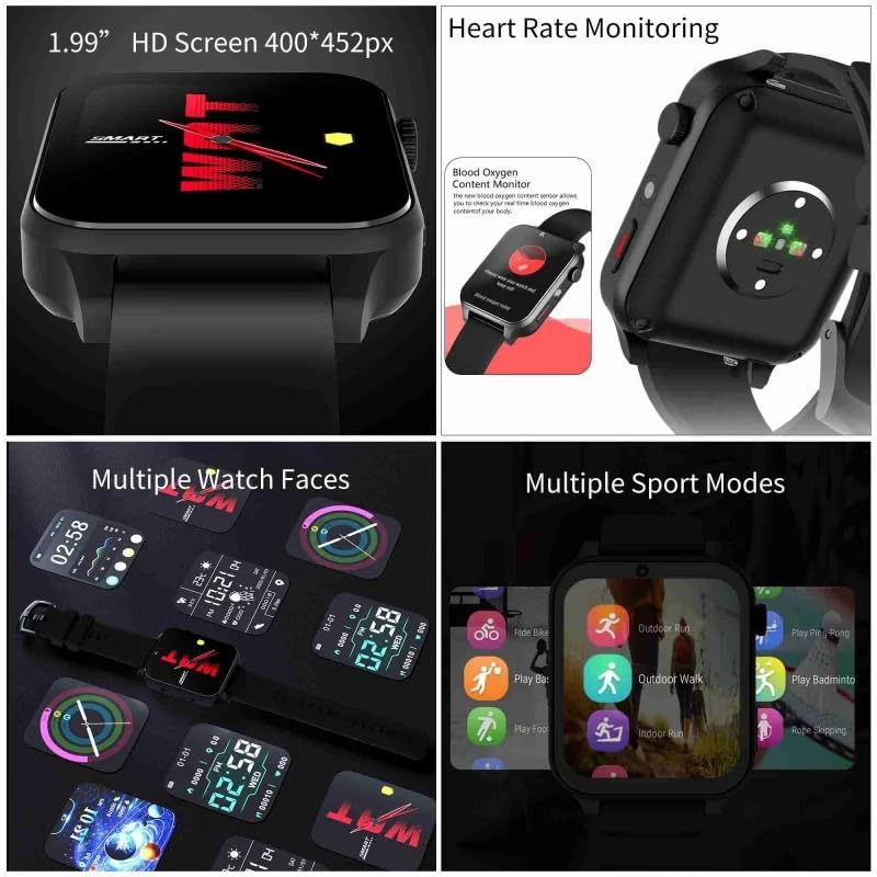 4G LTE Smart Watch Phone - Android 9.0 OS, 4GB RAM 64GB ROM, 1.99