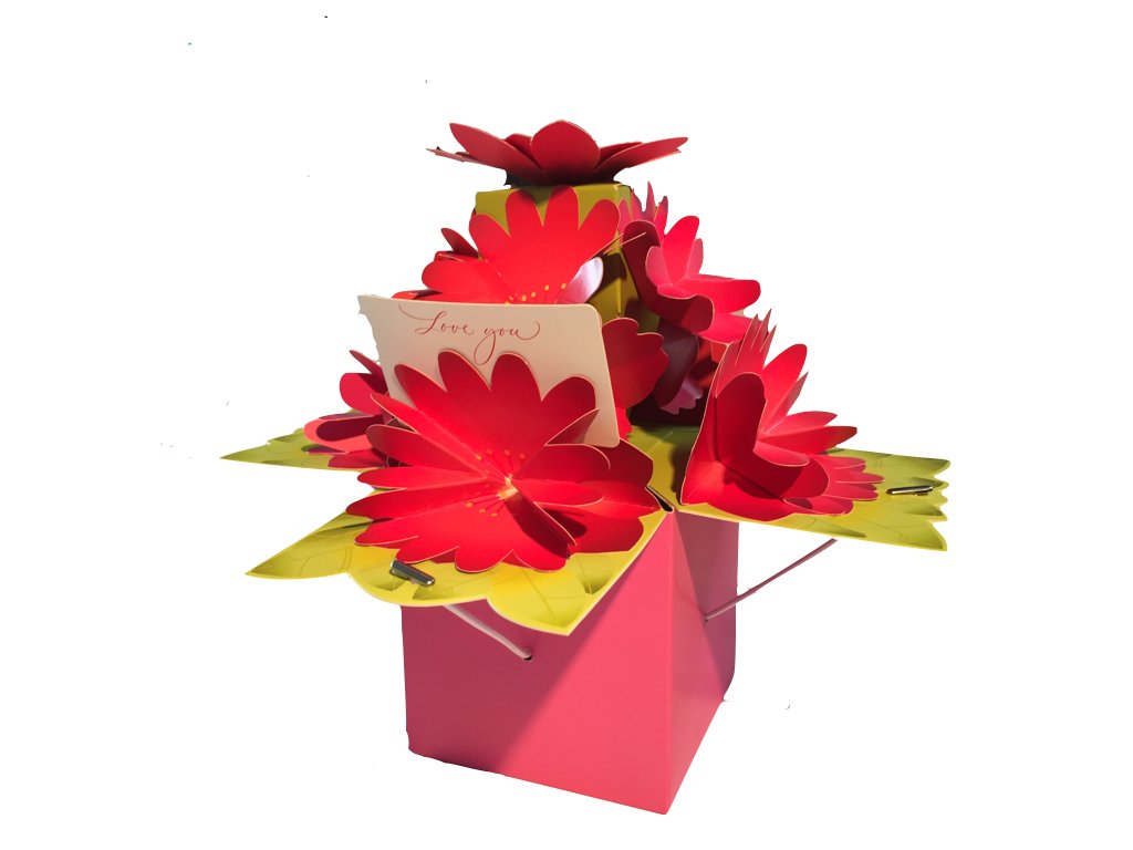 Hallmark Suddenly Flowers - Surprise Paper Bouquet Gift for Birthdays, Anniversaries & Special Occasions - Unique Home & Office Decor