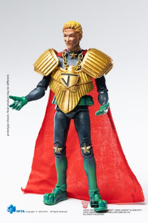 1/18 Scale HIYA 4-Inch Action Figure - Exquisite Mini Series Judge Dredd Chief Judge Caligula Collectible Toy for Display & Action Scenes - Perfect for Collectors, Dioramas, and Comic Book Fans