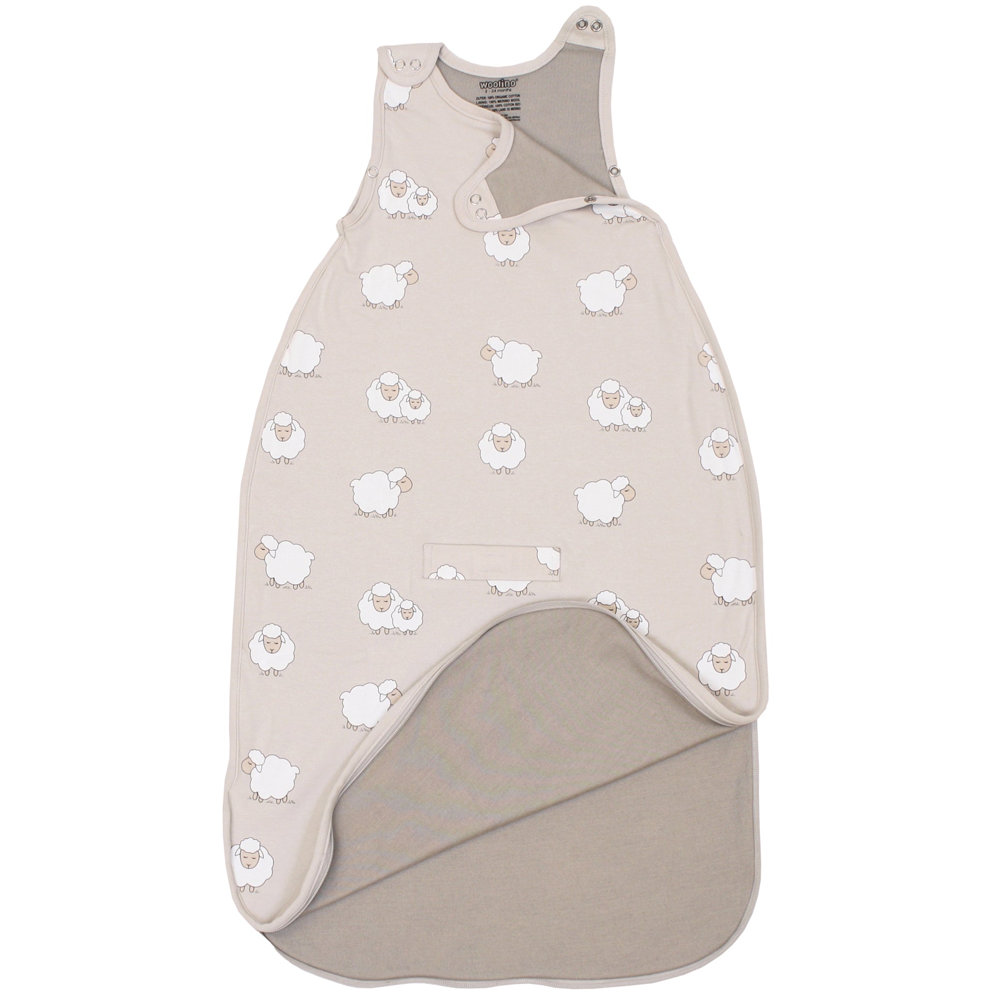 4 Season Ultimate Toddler Sleep Bag - Merino Wool & Organic Cotton for Kids 2-4 Years - Soft Sheep Design for Cozy Nights - Perfect for Nursery, Daycare & Travel