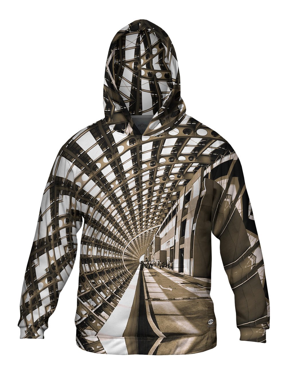 Yizzam Men's Allover Print Hoodie - Stylish Architecture Design for Casual Wear & Street Fashion | Perfect for Everyday Outfits, Urban Style & Comfort