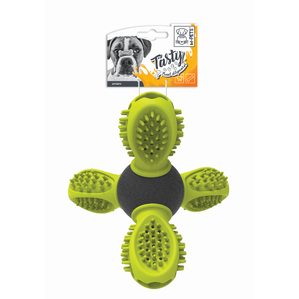 M PETS Saturn Treat Toy for Dogs - Interactive Puzzle Feeder & Slow Feeder Bowl - Fun Mental Stimulation for Small & Medium Dogs - Perfect for Training, Boredom Relief & Mealtime Enrichment
