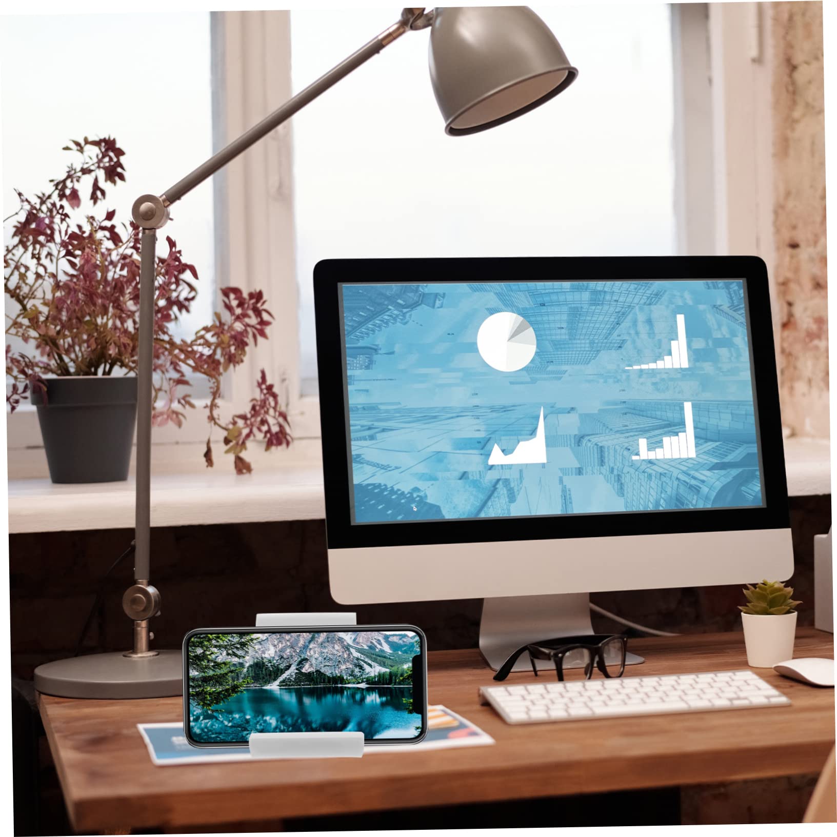 iBasenice Acrylic Game Controller Stand Holder - Organizer & Display for PS5, Xbox, Switch Pro Controllers & Headphones - Perfect for Gaming Setup, Desk Display, and Headset Storage