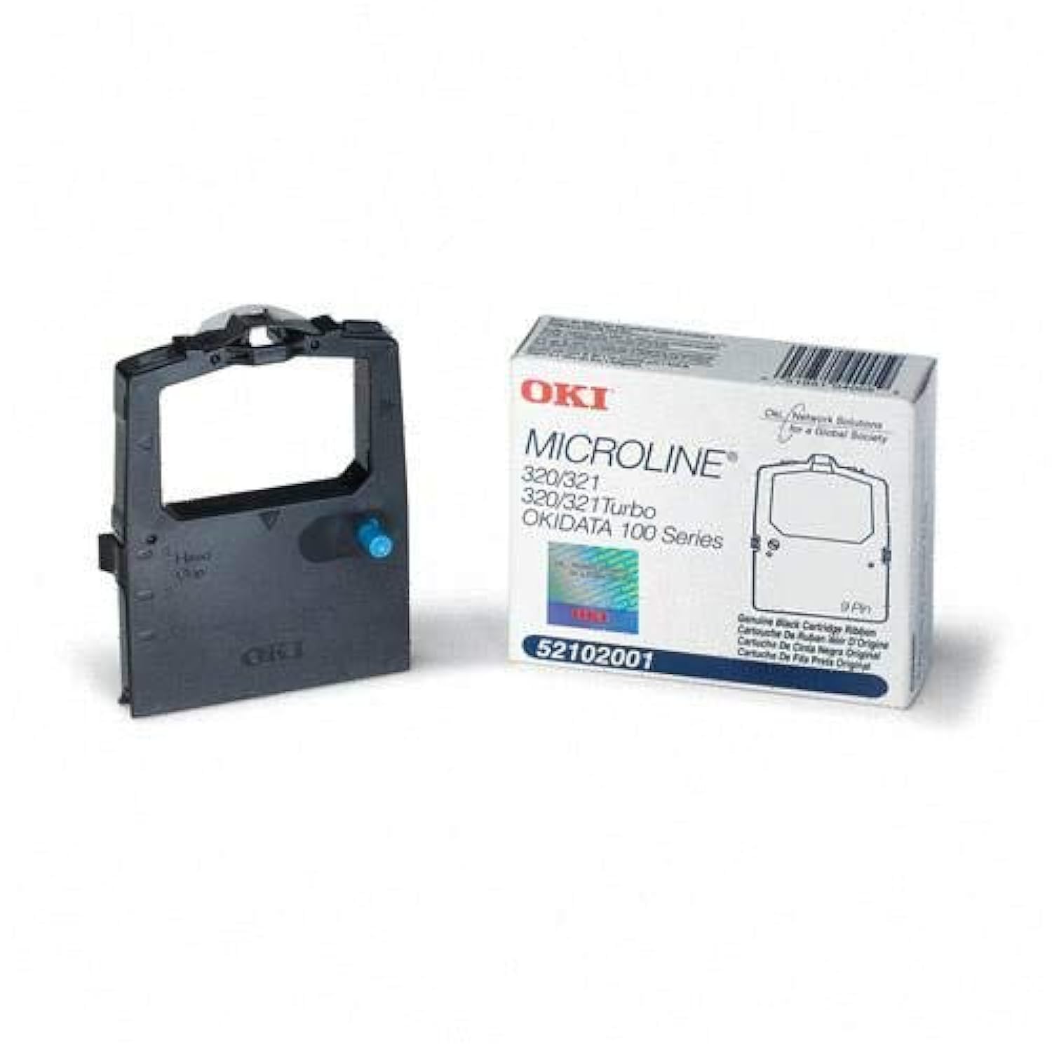 OKI 52102001 Black MICROLINE Series Nylon Printer Ribbon - Compatible with OKI MICROLINE Printers for High-Quality Business Documents & Receipts