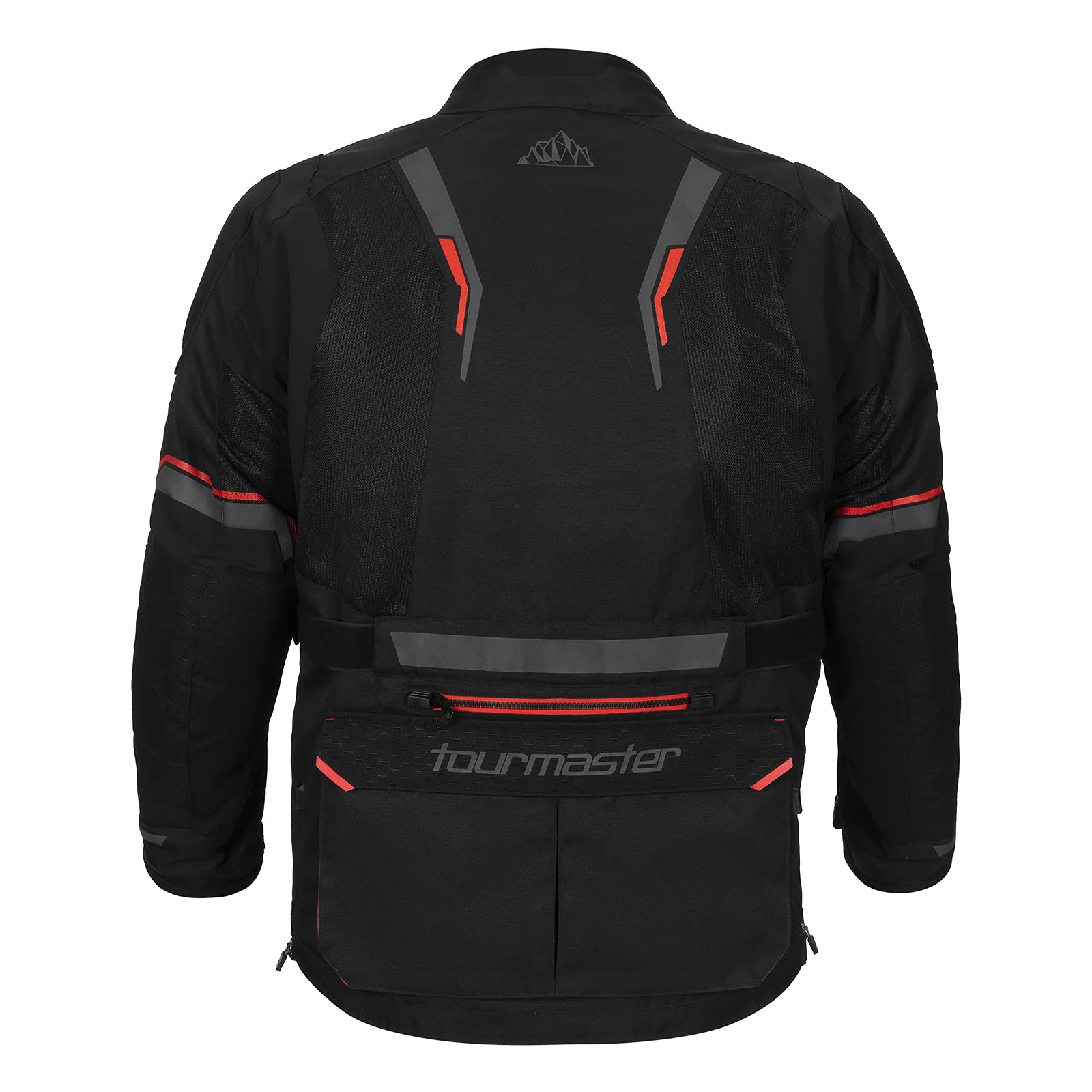 Tourmaster Men's Ridgecrest Mesh Adventure Motorcycle Jacket - Breathable Protective Gear for Summer Riding & Long-Distance Touring