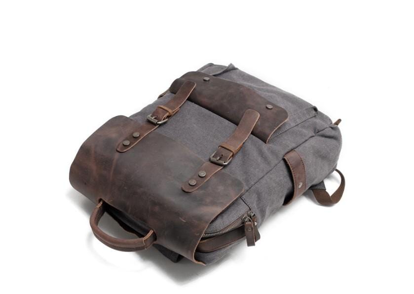 Durable Canvas Laptop Backpack for Men & Women - Waterproof Travel Backpack with USB Charging Port - Perfect for Work, School, College & Outdoor Adventures