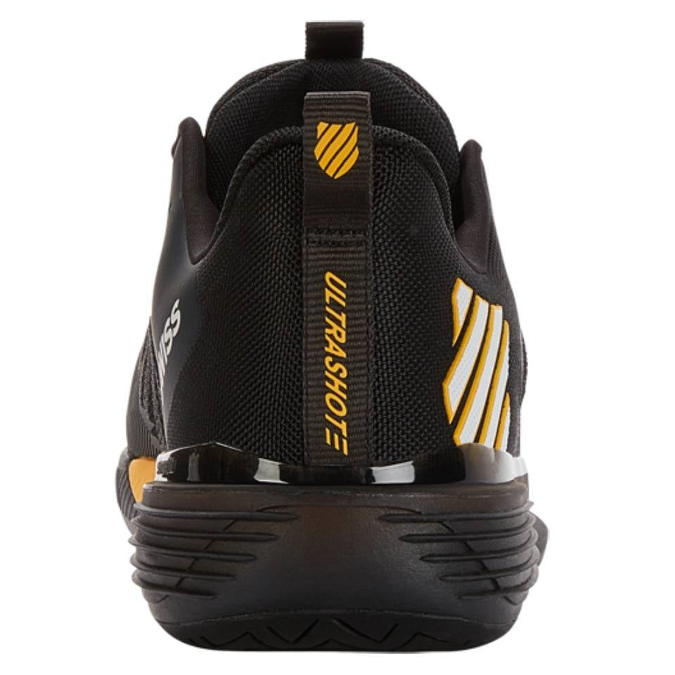 K Swiss Ultrashot 3 Men's Tennis Shoes - Black/Yellow | High-Performance Court Shoes for Competitive Play & Training | Perfect for Tennis, Pickleball & Casual Wear