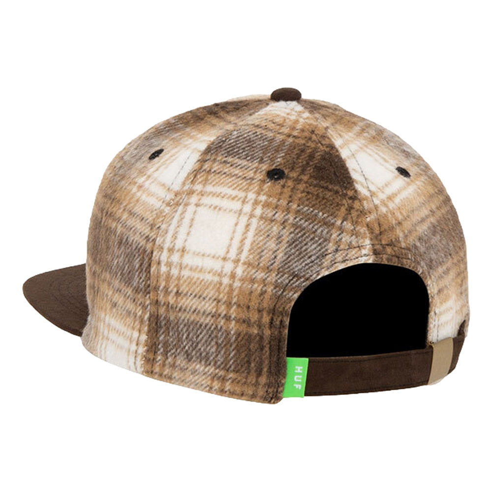 HUF JP DBC Men's 6-Panel Snapback Hat in Brown - Stylish Streetwear Accessory for Casual Outfits & Skateboarding