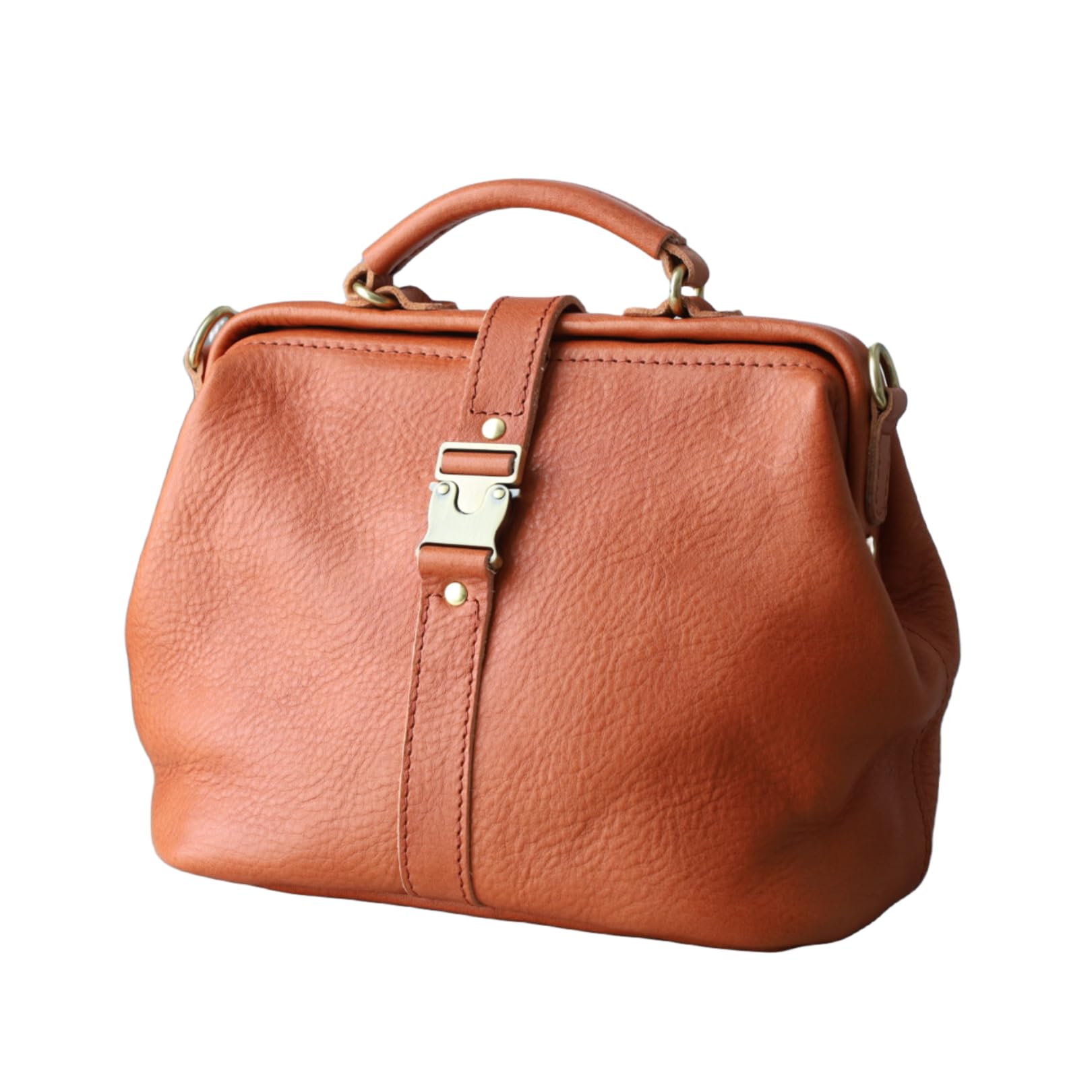 Premium Soft Leather Doctor's Bag – Stylish Medical Bag, Shoulder Purse, Monogrammed Leather Handbag for Everyday Carry (Brown) – Perfect for Work, Travel & Professional Use