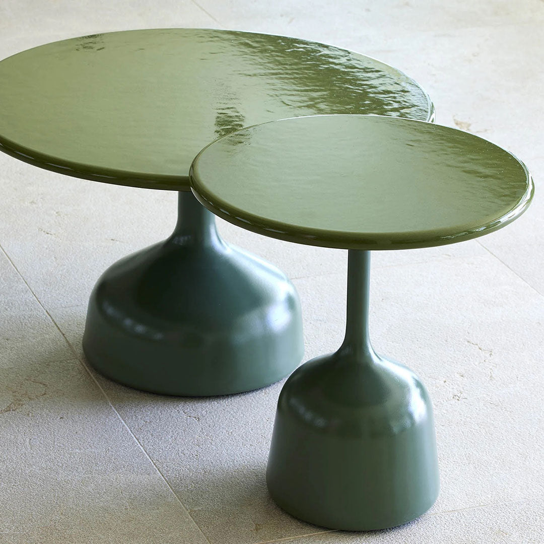 Modern Round Coffee Table with Tempered Glass Top - Large Size for Living Room, Lounge & Office Decor
