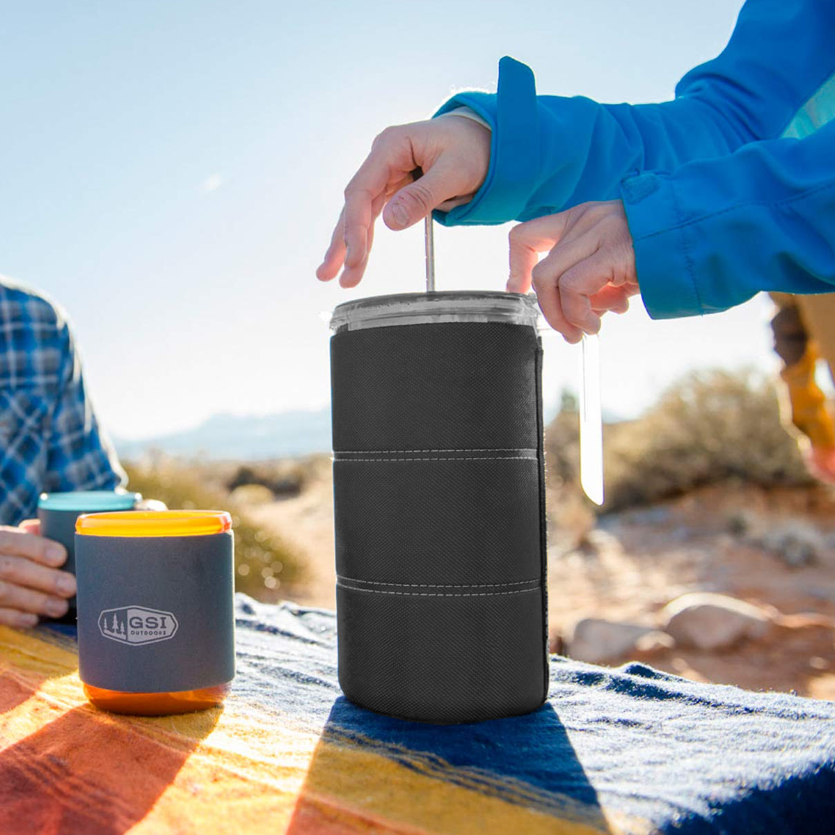 JavaPress 30 fl. oz. Insulated Stainless Steel French Press Coffee Maker - Perfect for Home, Office & Camping Coffee Brewing