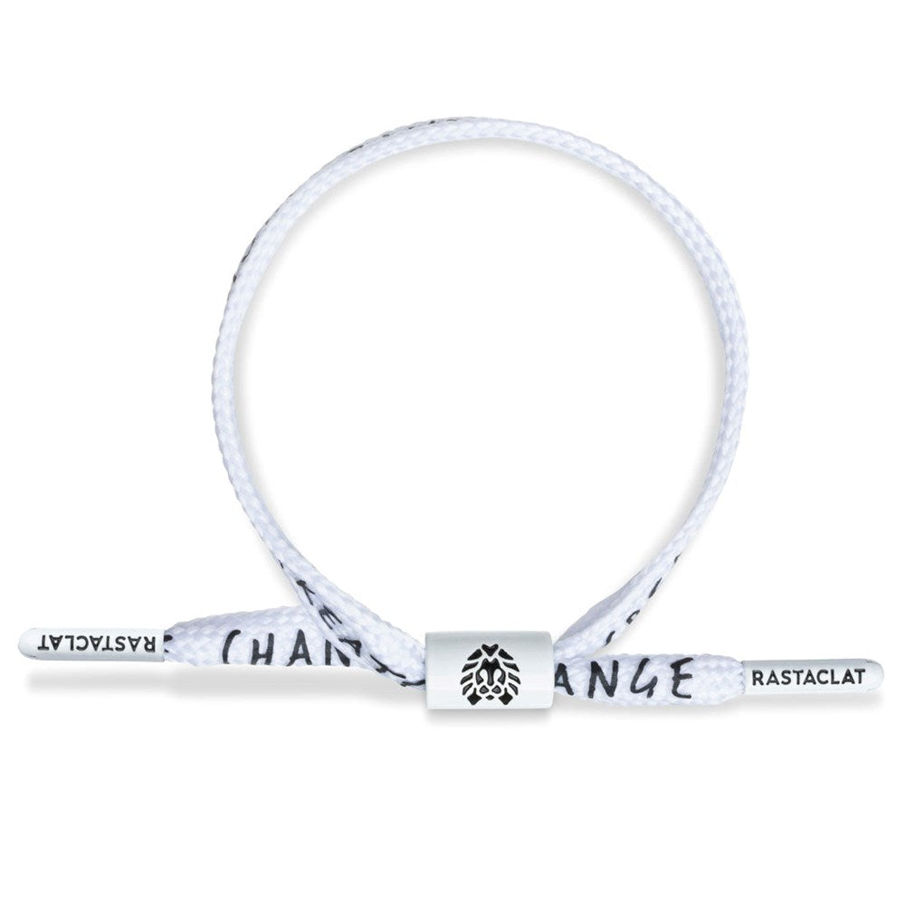 Rastaclat Create White Wristband S/M - Stylish Unisex Bracelet for Men & Women - Perfect for Fitness, Sports & Everyday Wear
