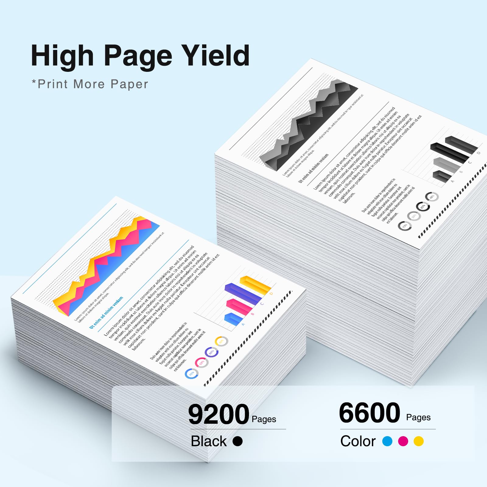 High Yield HP 971XL 970XL Ink Cartridges Replacement (4-Pack) - Compatible with HP OfficeJet Pro X476dw/X576dw/X451dw/X551dw/X451dn/X476dn Printers - Perfect for Home Office & Small Business Printing Needs