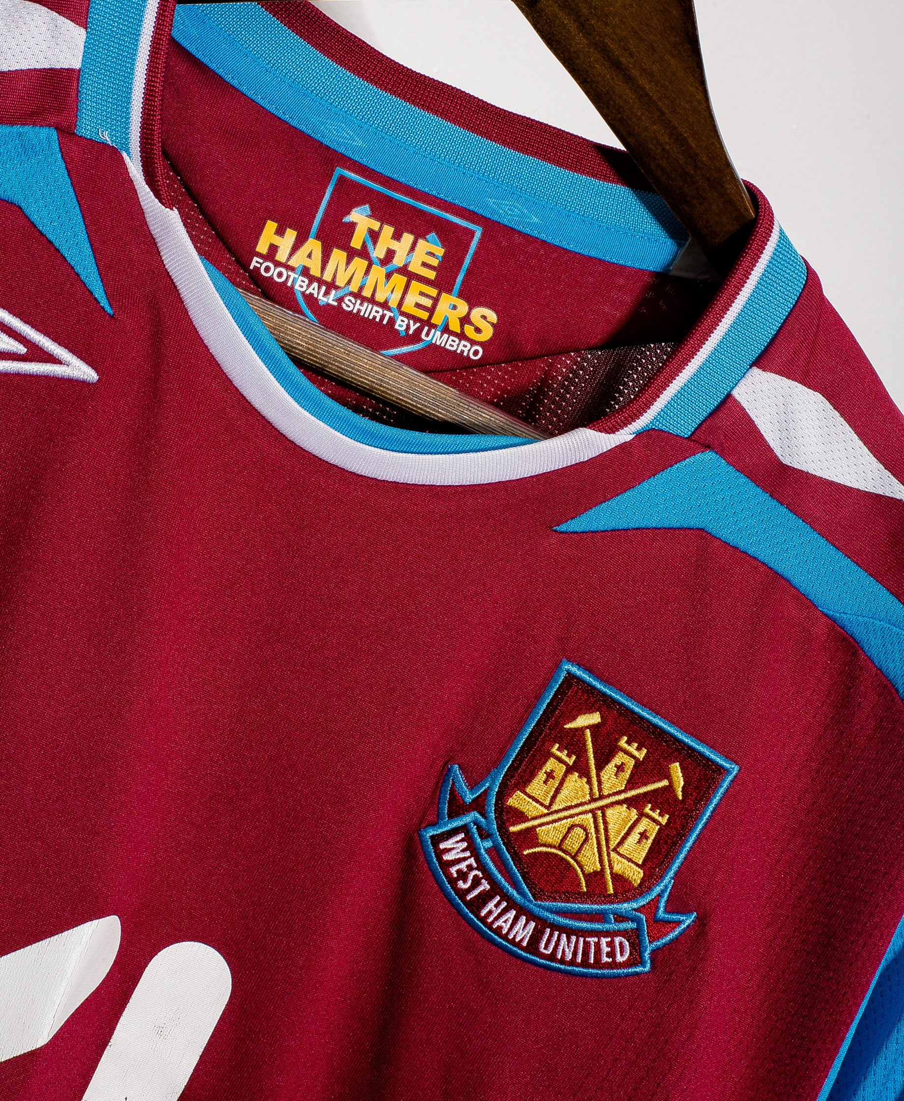 2007-2008 West Ham United Home Jersey XXL - Authentic Football Shirt for Fans & Collectors - Perfect for Match Days, Sports Events & Retro Fashion