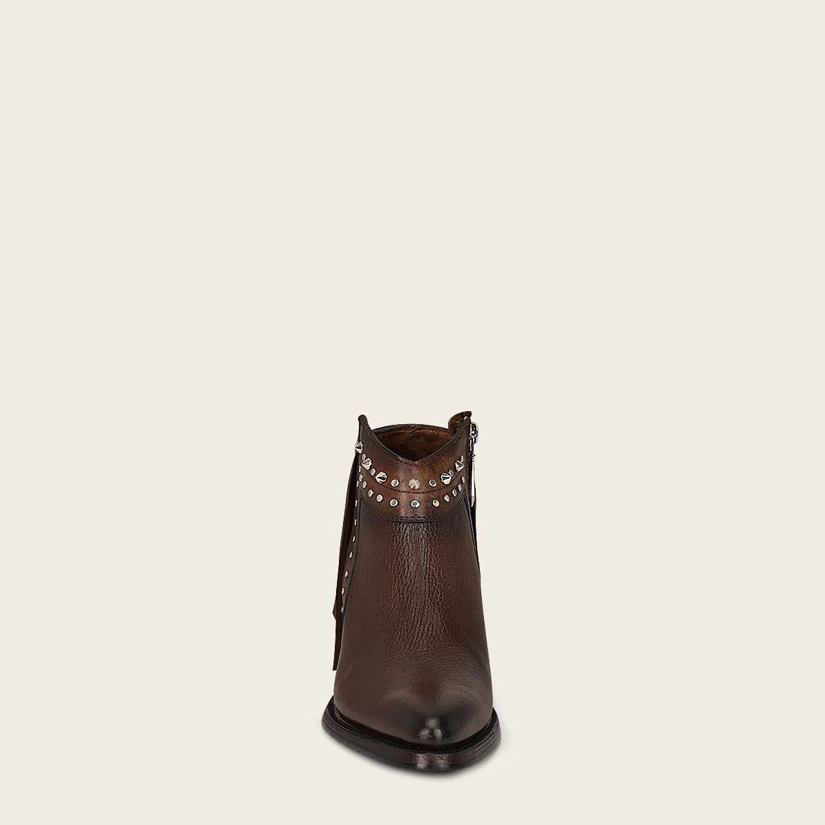 Cuadra Women's Western Cowgirl Ankle Boots - Genuine Cowhide Leather Chocolate Brown - Perfect for Rodeo, Country Dancing & Casual Wear