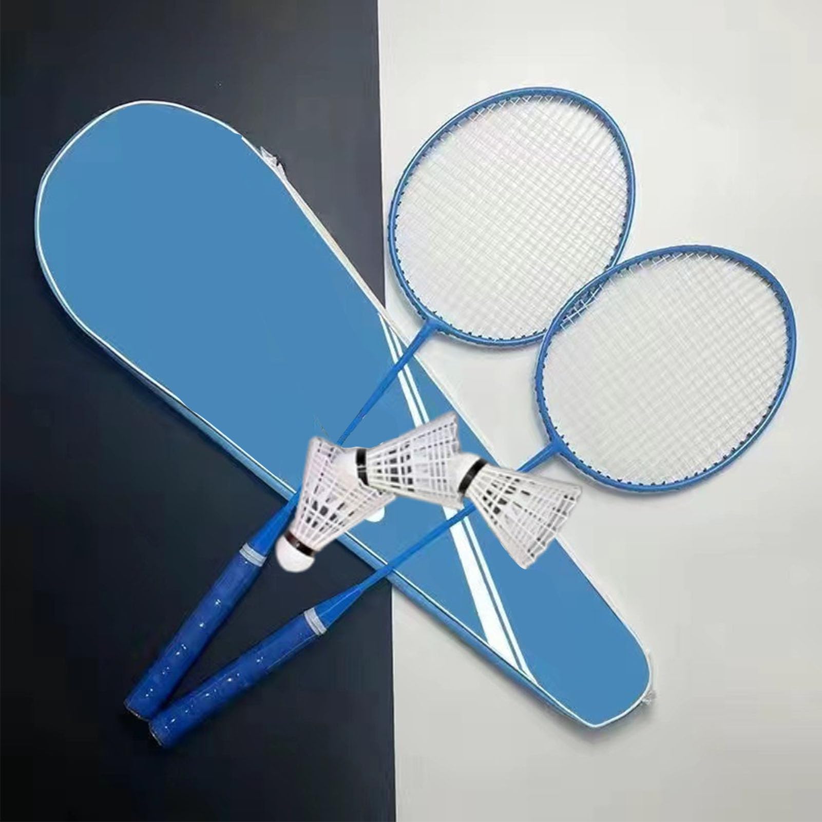 VGEBY Badminton Rackets Set - 2 Pack Lightweight Racquets with 4 Shuttlecocks & Carrying Bag for Adults & Teens - Perfect for Outdoor, Backyard, Beach, Park & Family Games