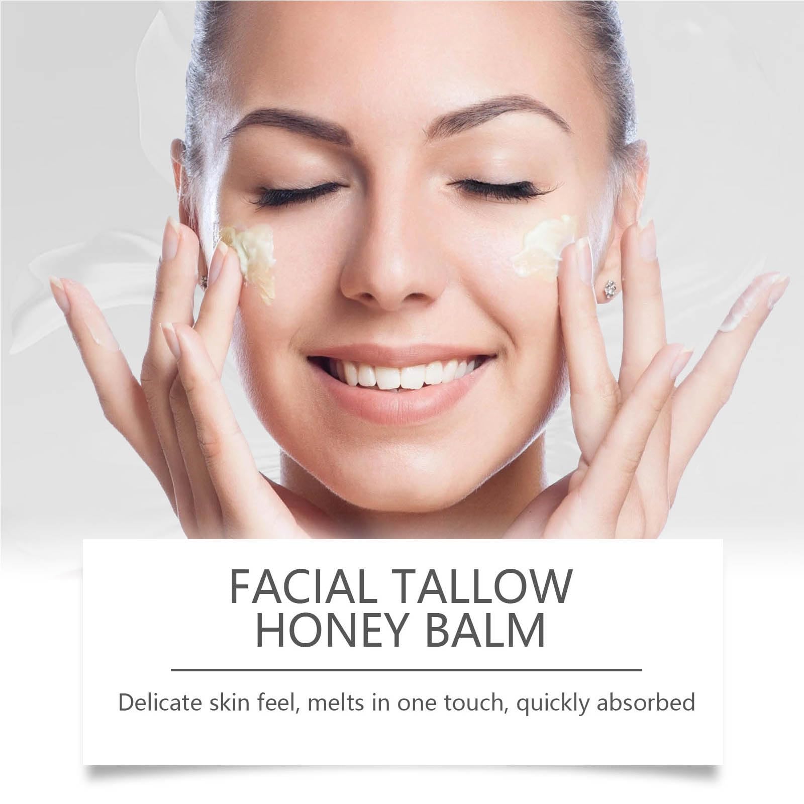 Grass-Fed Beef Tallow & Manuka Honey Moisturizing Cream - 7-in-1 Collagen Beeswax Face & Body Cream for Dry Skin | Natural Skincare for Hydration, Anti-Aging & Night Routine