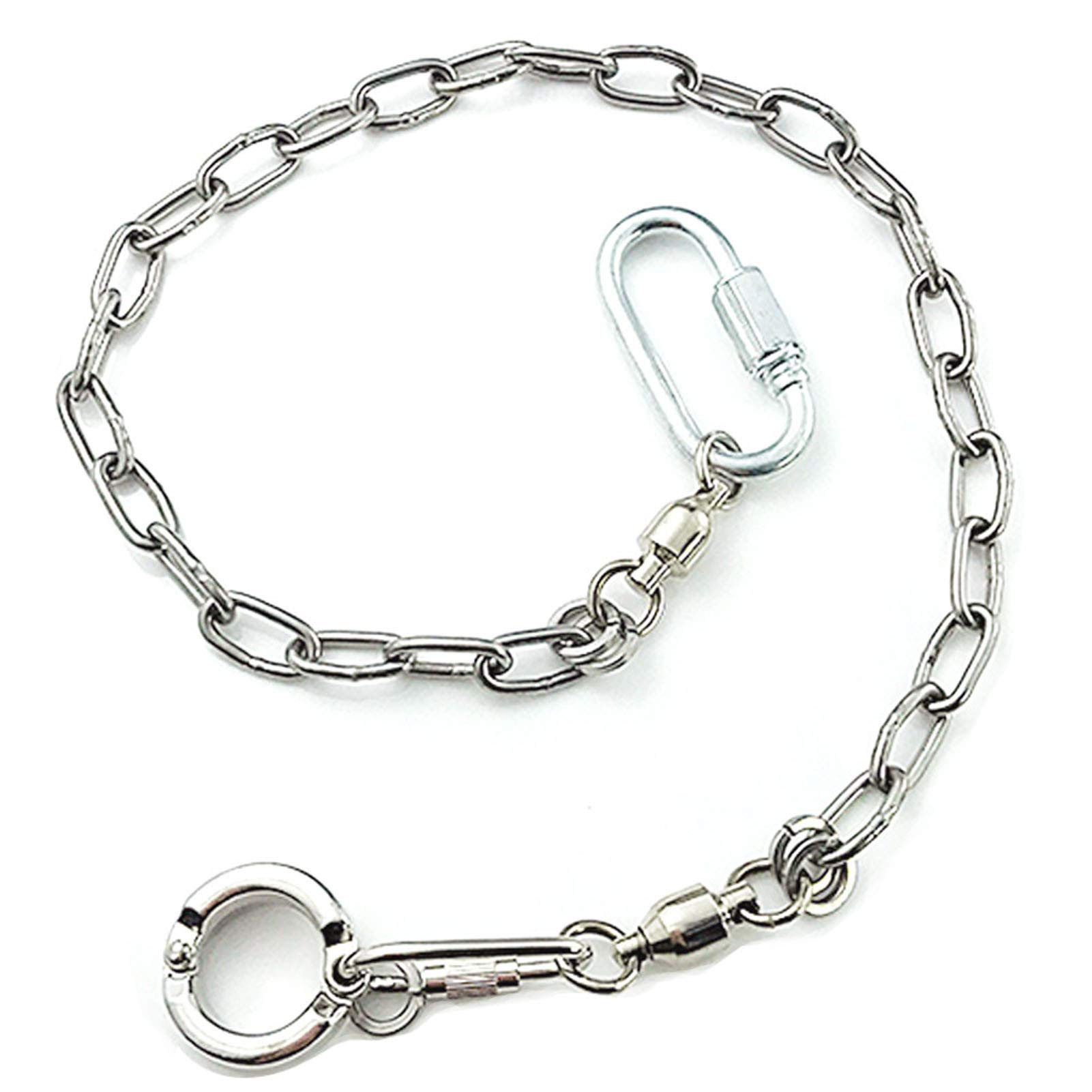 Stainless Steel 304 Parrot Leash & Foot Chain - 14.5mm Anklet Ring for Pet Birds (Model 15) | Safe & Durable for Outdoor Walks & Training