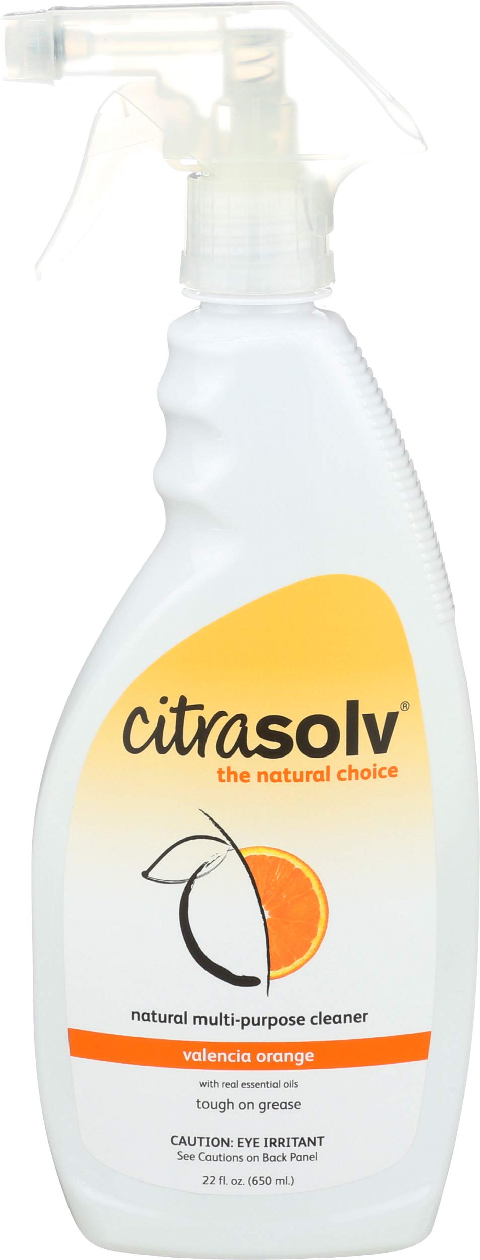 Citra Solv All-Purpose Cleaner - 22 Fl Oz (650ml) - Natural Citrus Degreaser for Kitchen, Bathroom & Stain Removal