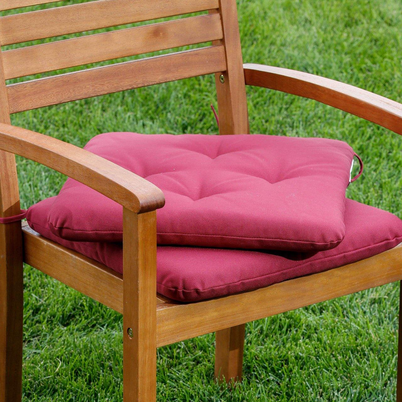 DTY Outdoor Living Leadville Chair Cushions - Waterproof Patio Seat Cushions Set of 2 for Garden, Deck, Poolside & Outdoor Furniture - Comfortable & Weather-Resistant