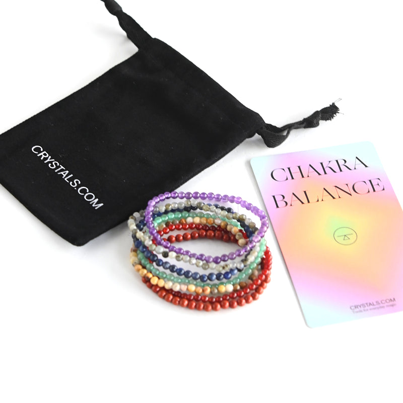 7 Chakra Healing Bracelet Set for Women & Men - Natural Stone Energy Balance & Meditation - Yoga, Reiki, Spiritual Wellness Accessory