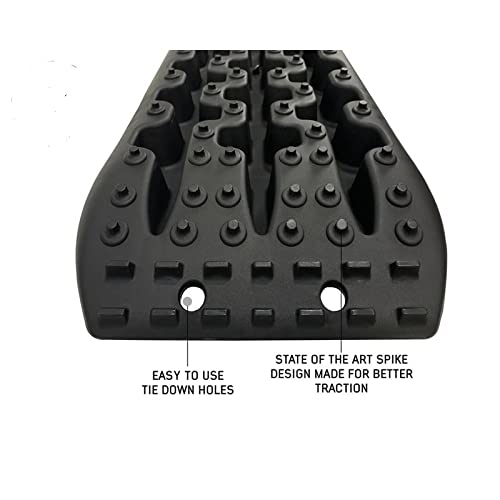 Overland Vehicle Systems 19169911: Small Recovery Ramp with Pull Strap & Storage Bag - Black - Off-Road Vehicle Recovery Tool for Trucks, SUVs & ATVs