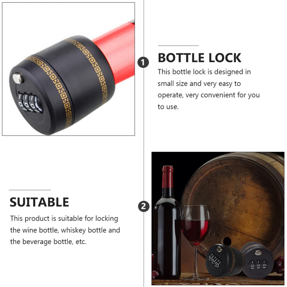 Premium Vacuum Wine Bottle Stopper with Lock Code - Airtight Seal for Whiskey, Liquor & Champagne Preservation - Perfect for Home Bars, Parties & Gifts
