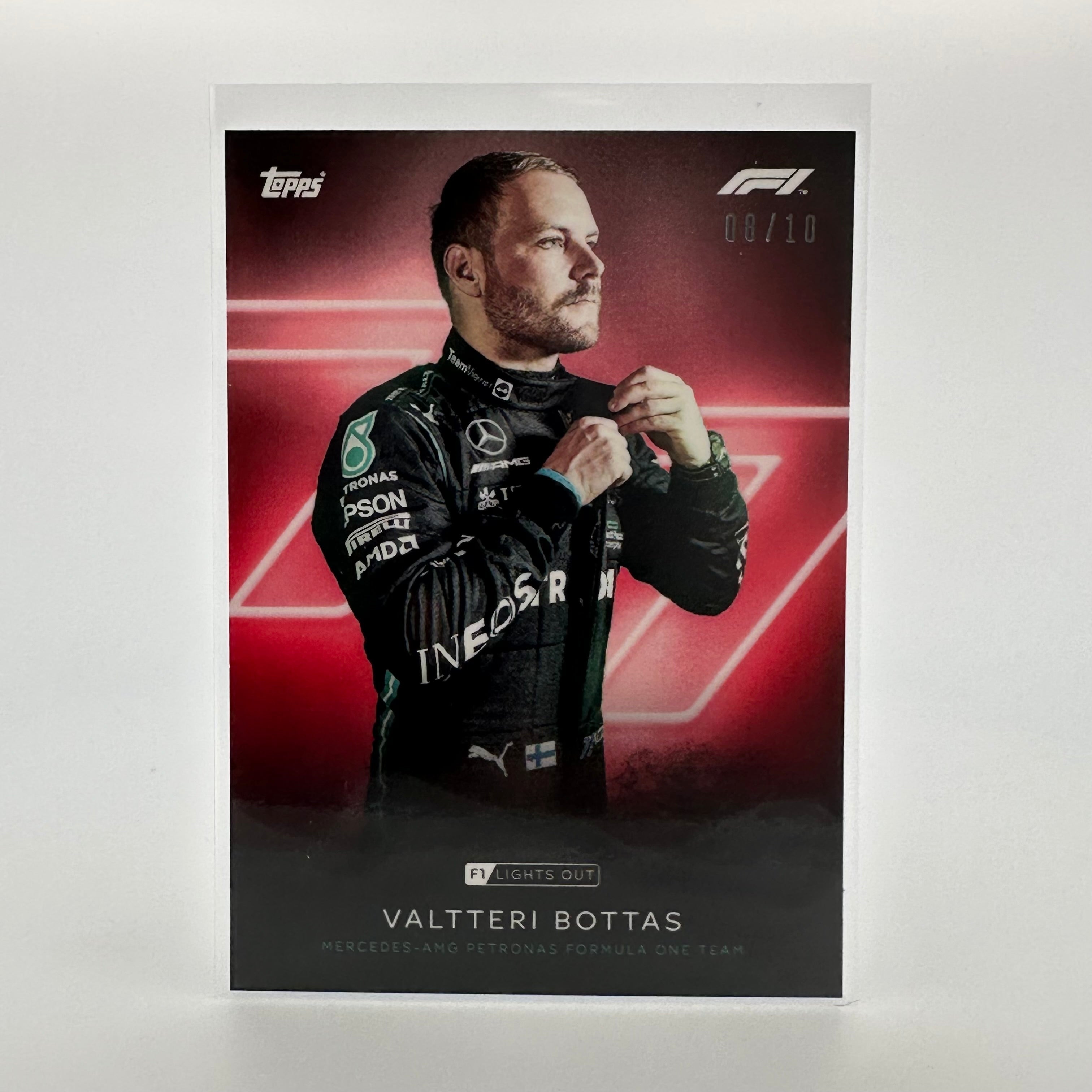 Valtteri Bottas 2021 F1 Red Parallel Racing Driver Card - Collectible Memorabilia for Motorsport Fans & Trading Card Enthusiasts (Perfect for Display, Gifts, or Card Collections)