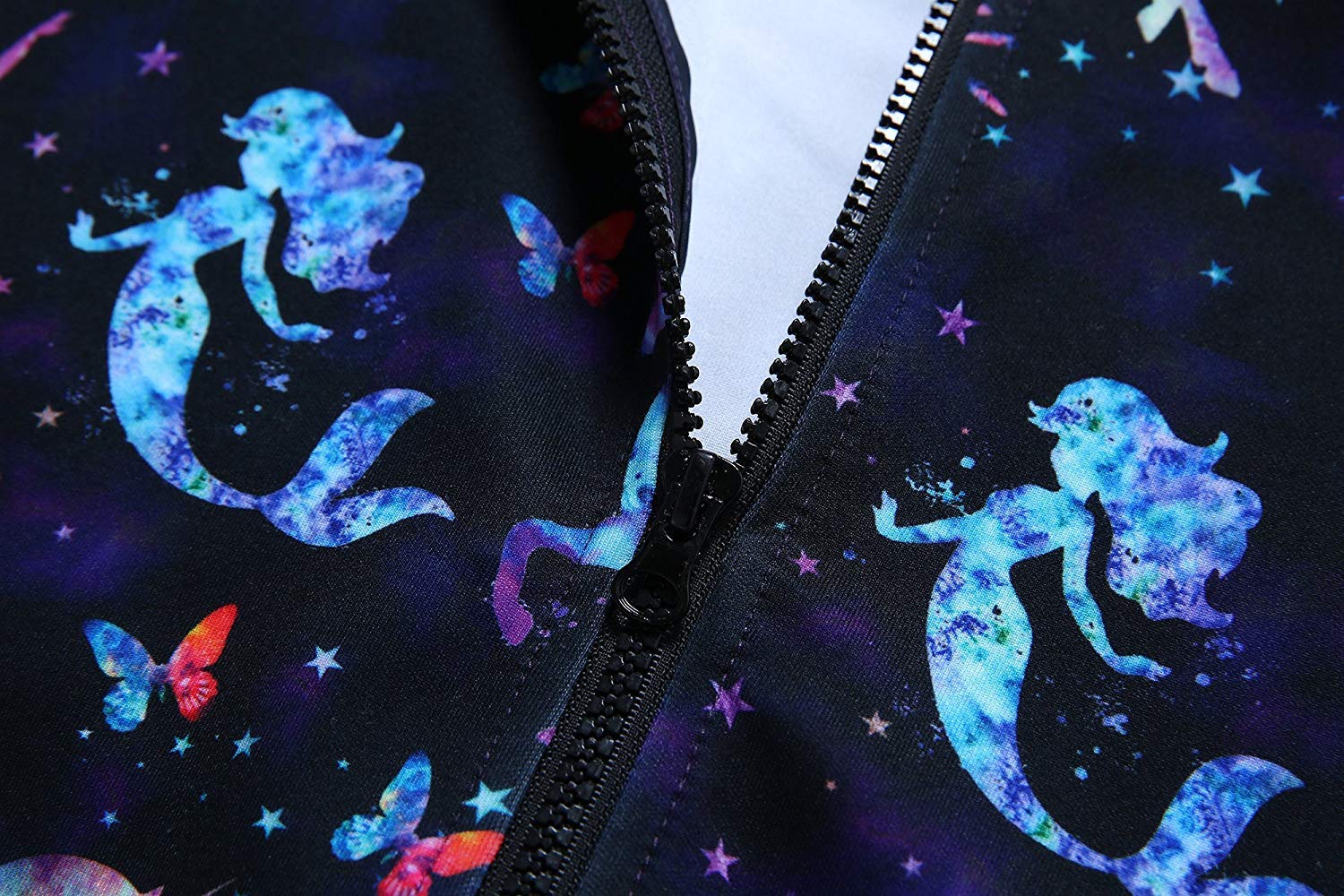 Unicorn Zip Up Hoodie for Girls with Pockets - Cute Kids' Sweatshirt Jacket for School, Playdates & Outdoor Activities