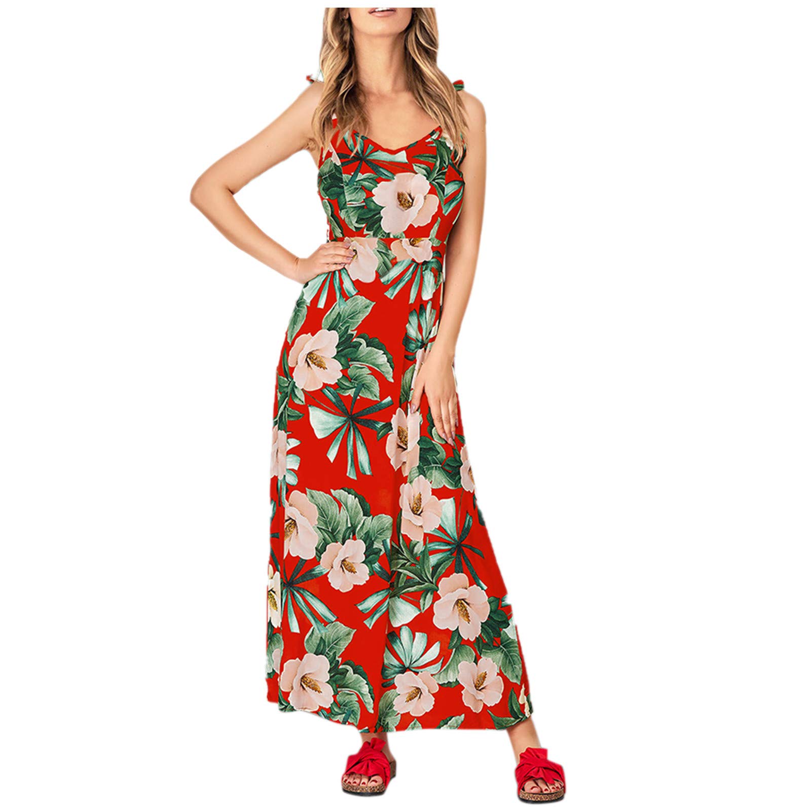 Women's Floral Short Sleeve Mini Dress - Crew Neck Casual Summer Dress for Bridesmaid, Evening Party, Beach Vacation & Date Night Outfits