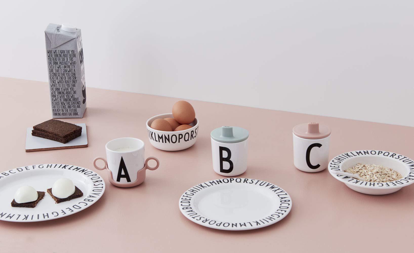 Design Letters Sippy Cup Lids for Melamine Cups - BPA Free Baby & Toddler Drink Lids | Durable, Dishwasher Safe & Food Safe | Perfect for Daycare, Travel & Home Use | Designed in Denmark