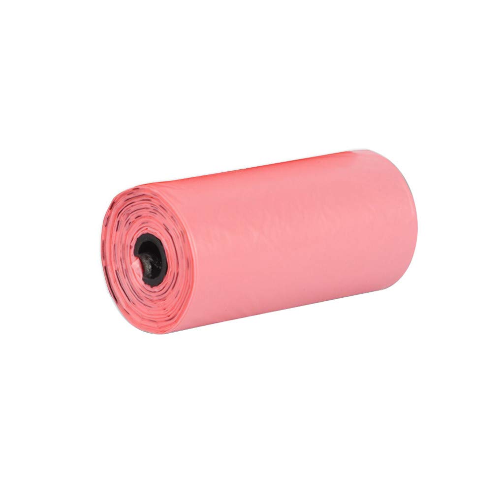 Eco-Friendly Disposable Biodegradable Trash Bags with Window - Flat Top Design for Household Waste Bins (Pink, One Size) | Perfect for Kitchen, Bathroom & Office Recycling Bins