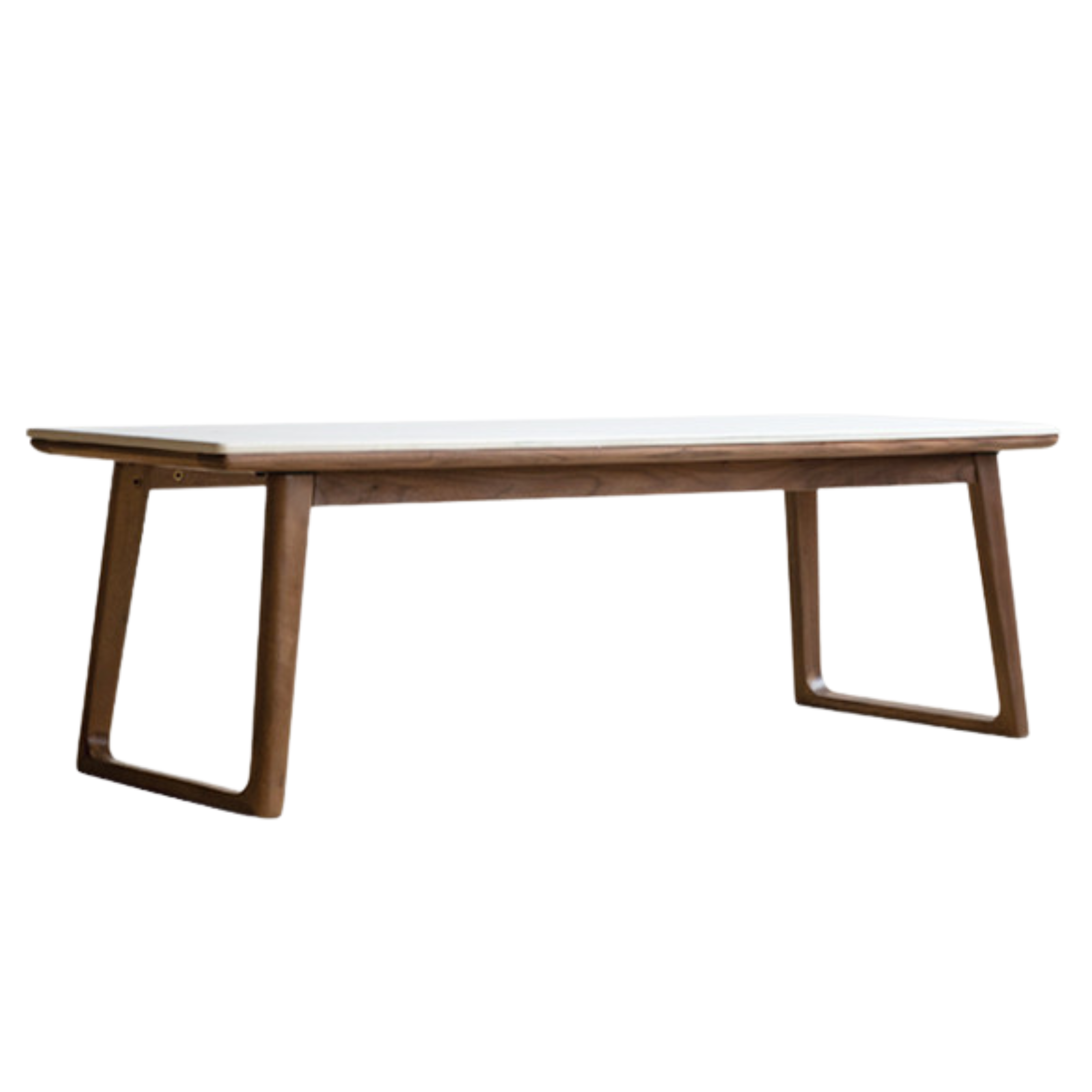 Premium Black Walnut and Ash Solid Wood Rocking Plate Modern Tea Table - Perfect for Living Room, Lounge, and Contemporary Home Decor