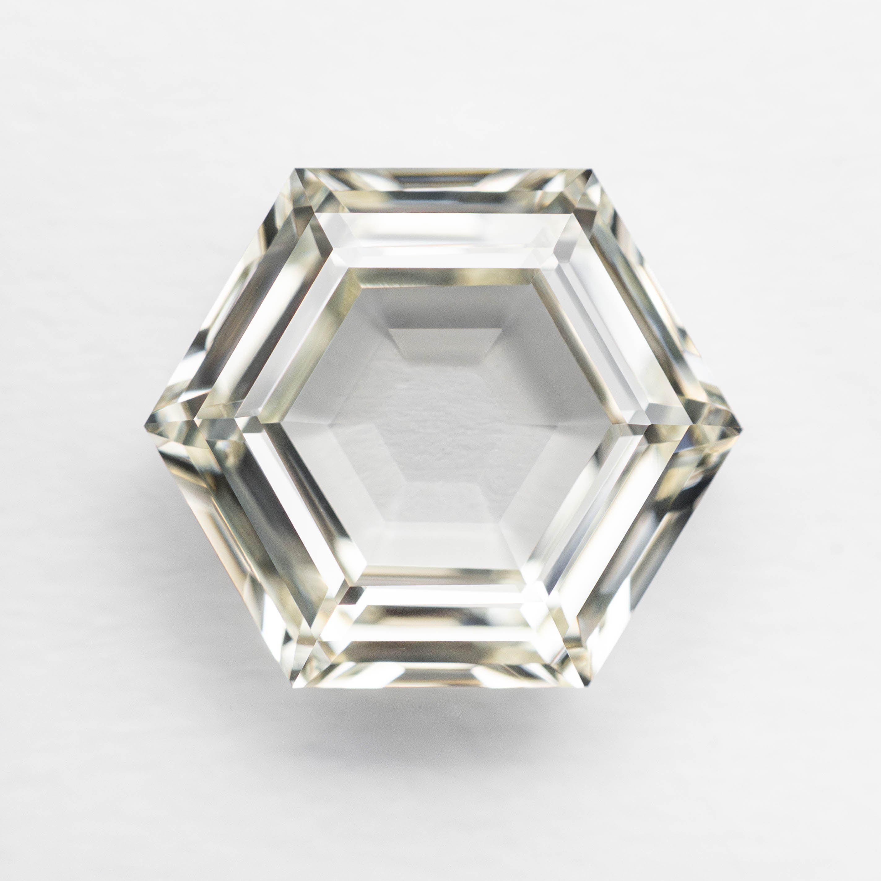 3.15ct GIA Certified M Color VVS2 Clarity Hexagon Step Cut Diamond - 10.56x9.17x3.79mm for Engagement Rings & Fine Jewelry