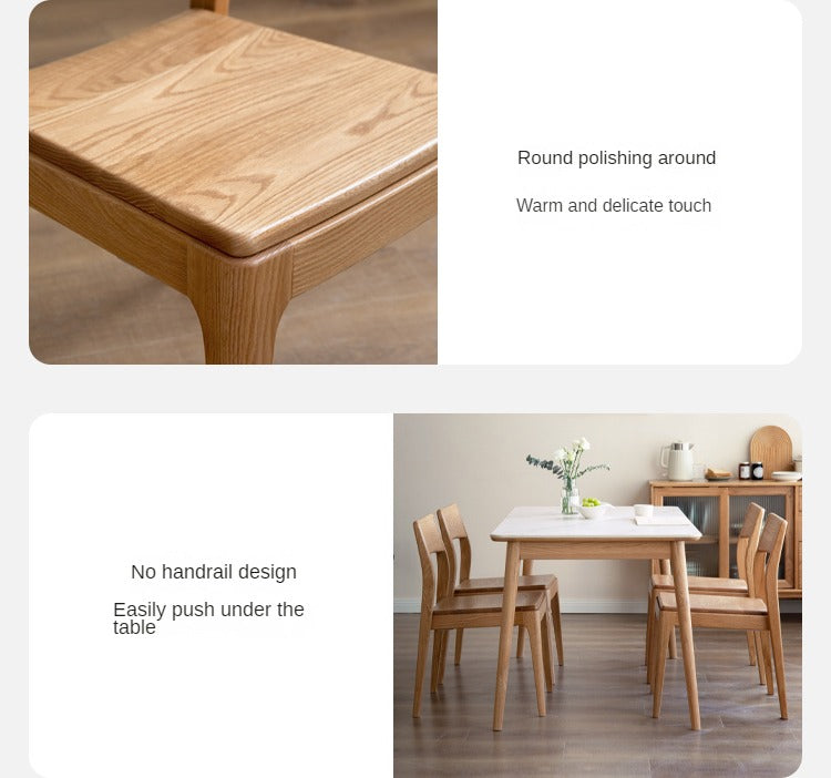 Solid Oak & Ash Wood Stacking Dining Chairs - Heavy Duty & Space-Saving for Restaurants, Events & Home Use