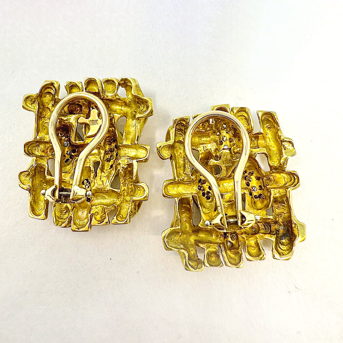 18K Gold Clip-On Earrings with Diamonds - Susan Berman Luxury Jewelry for Women | Perfect for Weddings, Parties & Special Occasions