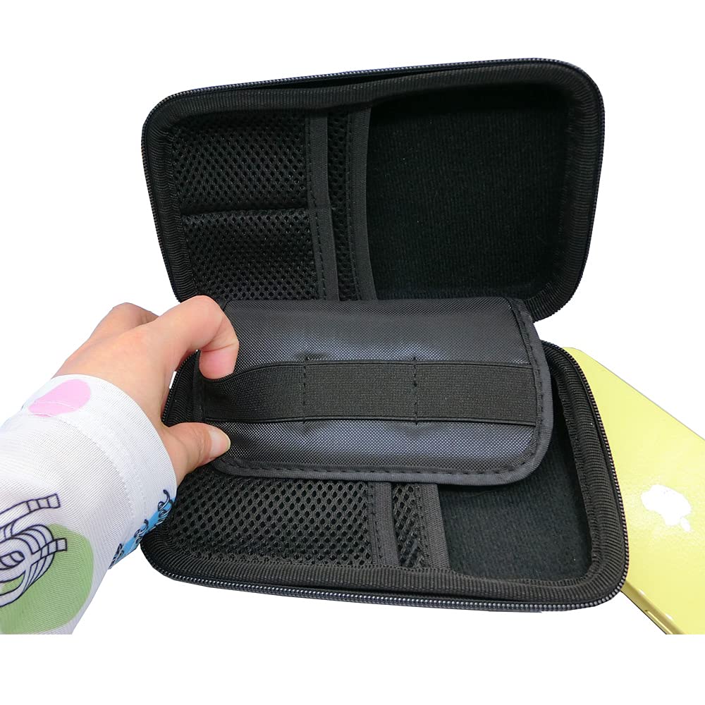 Premium Black Electronics Organizer Case - Digital Storage Bag for Power Bank, Hard Drive & Cables | Travel-Friendly Accessory for Tech Gear & Cable Management | Perfect for Business Trips, Daily Commute & Home Office Organization