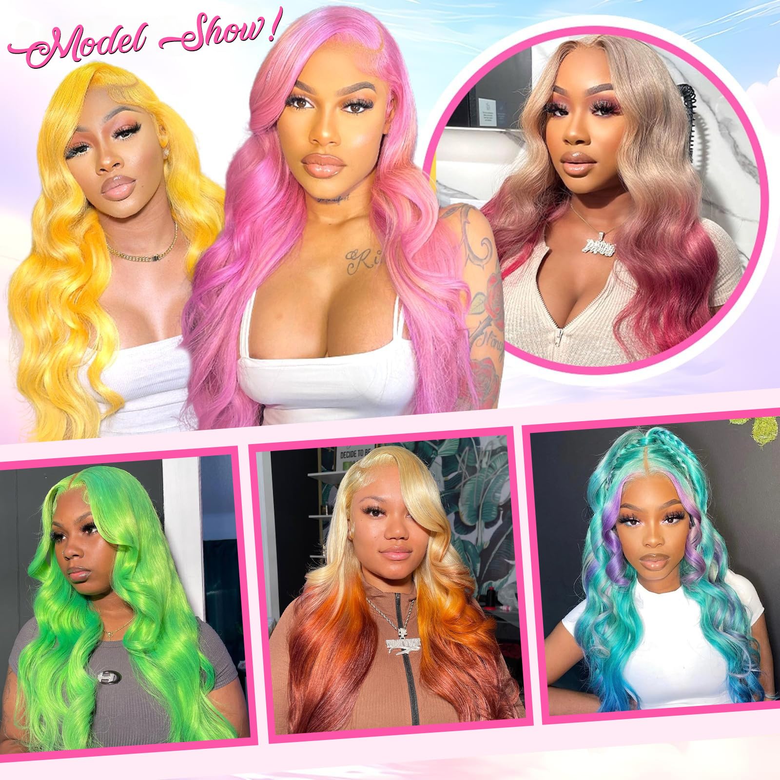 613 Blonde 13x6 HD Lace Front Wig Human Hair - 200% Density 32 Inch Body Wave Lace Frontal Wig with Pre-Plucked Hairline & Baby Hair for Women | Natural Look for Daily Wear, Parties & Special Occasions