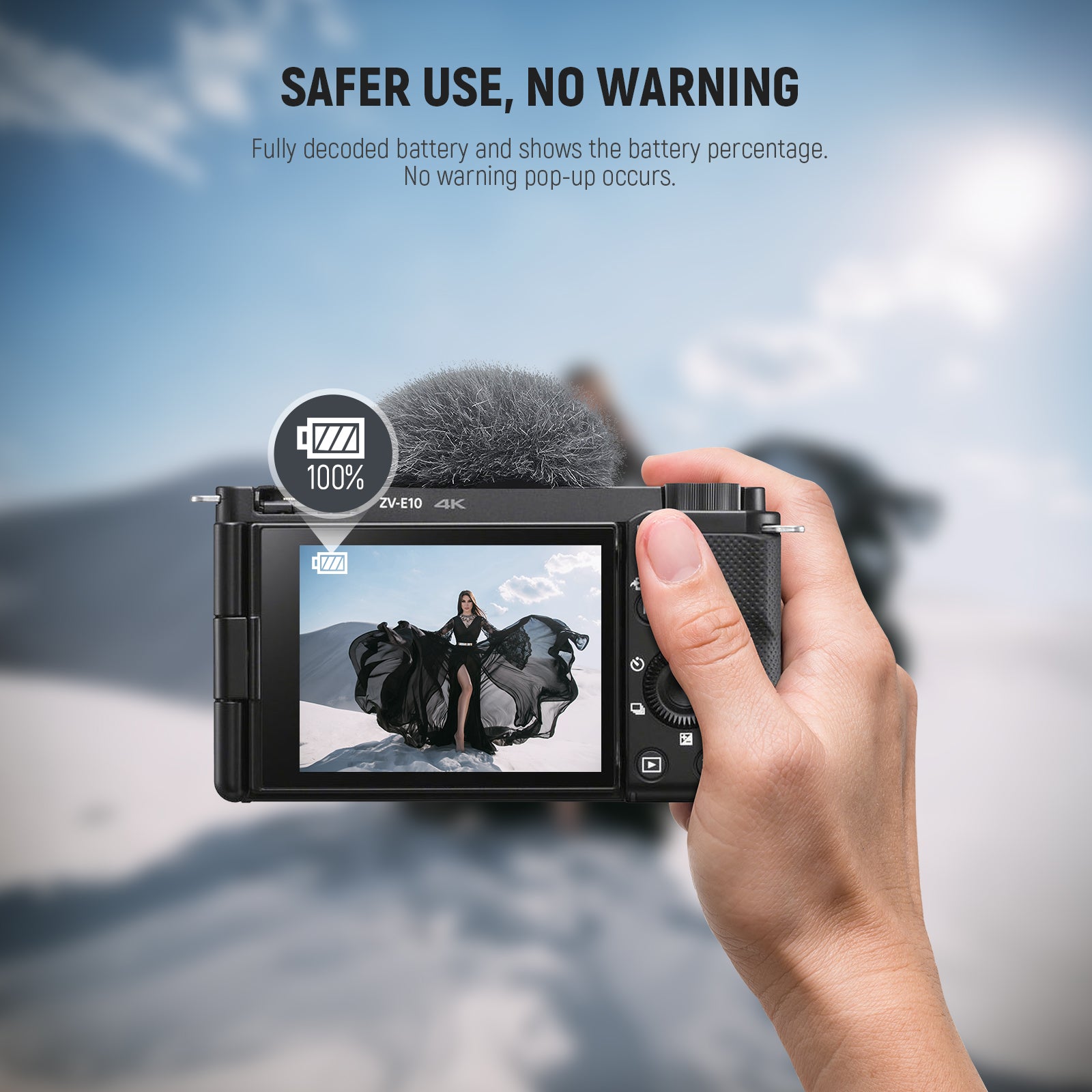 NEEWER TNP FW50 1030mAh Replacement Battery for Sony NP-FW50 Cameras - Compatible with Sony A7, A6000, A5100 & More - Perfect for Photography & Videography