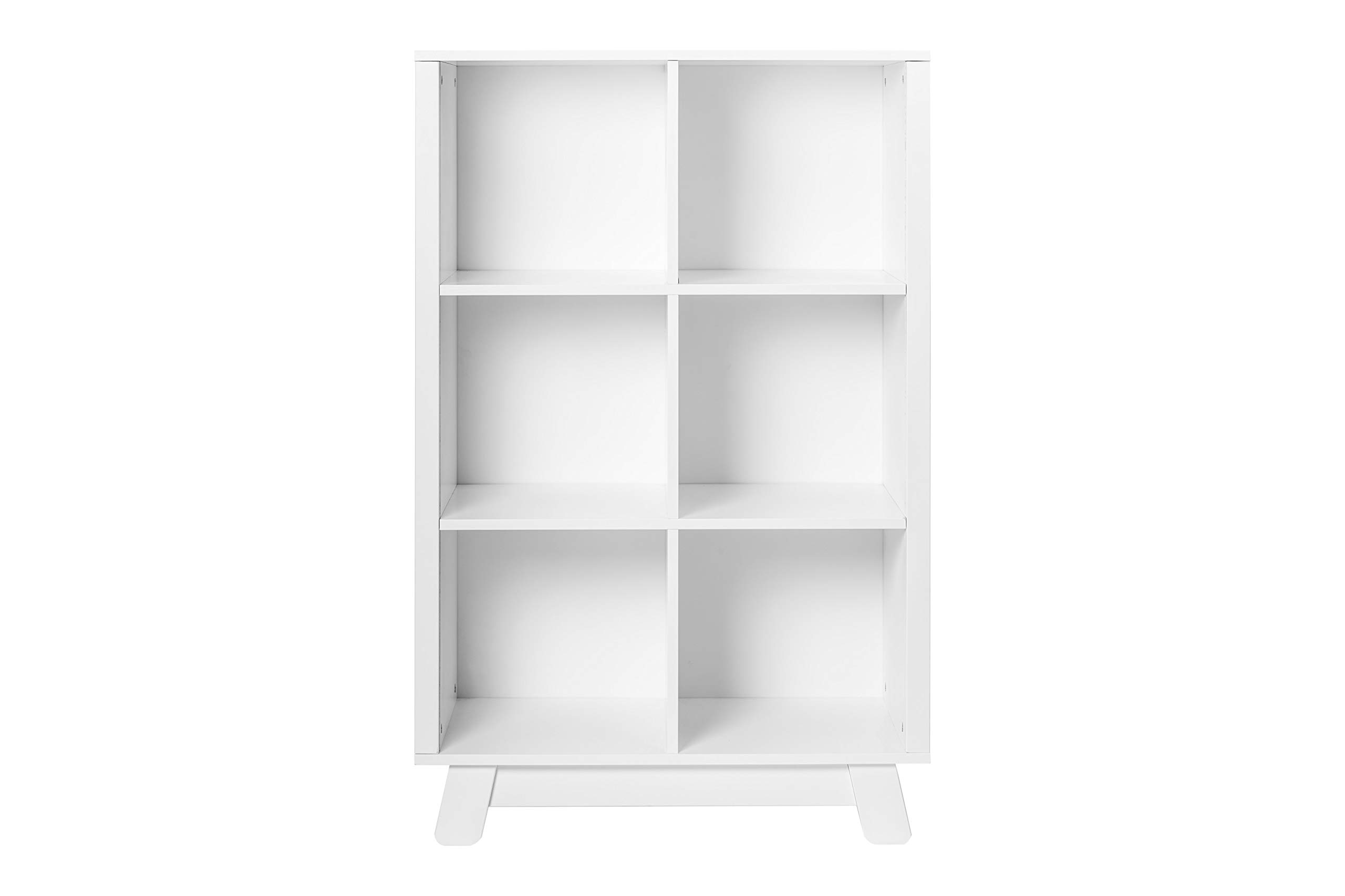 Babyletto Hudson Cubby Bookcase - White Nursery Bookshelf for Baby & Kids Room Organization - Perfect for Storing Books, Toys & Decor in Modern Children's Spaces