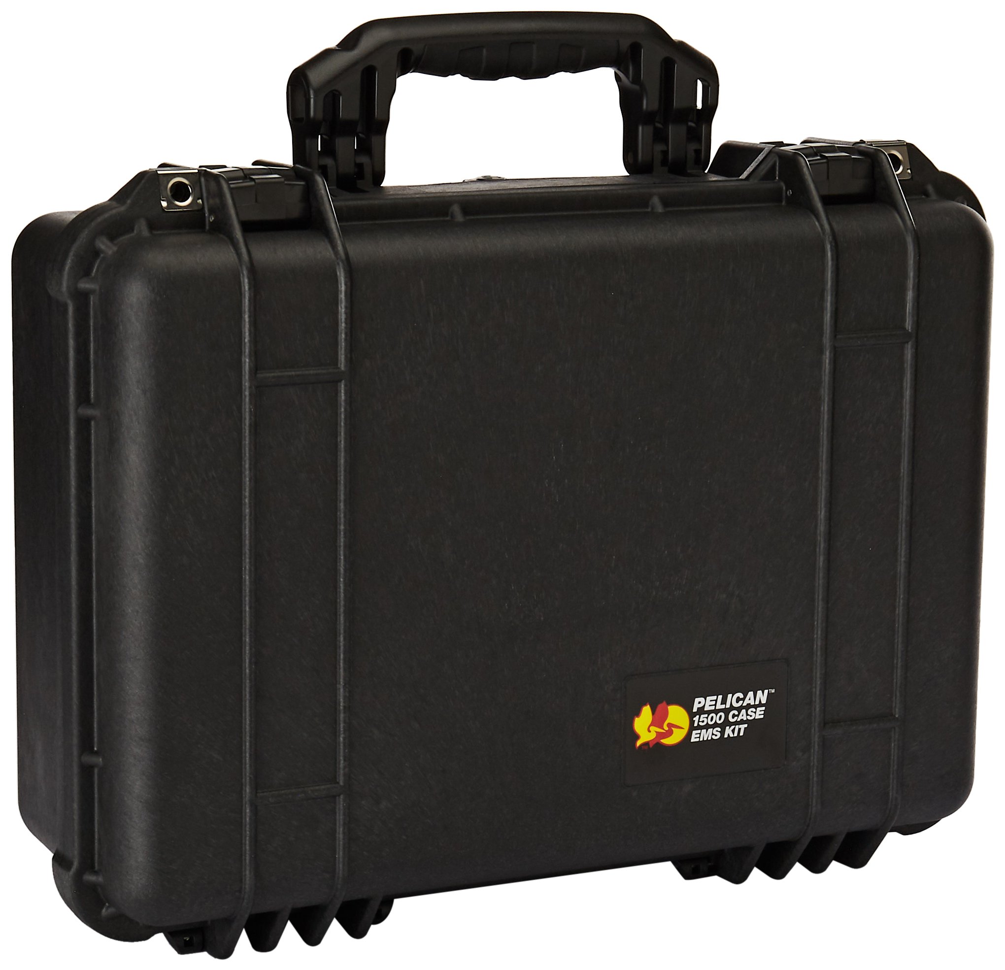 Pelican 1500 EMS Case - Waterproof & Shockproof Protective Hard Case with Foam Interior - Ideal for Medical Equipment, Electronics & Emergency Supplies Storage (Black)