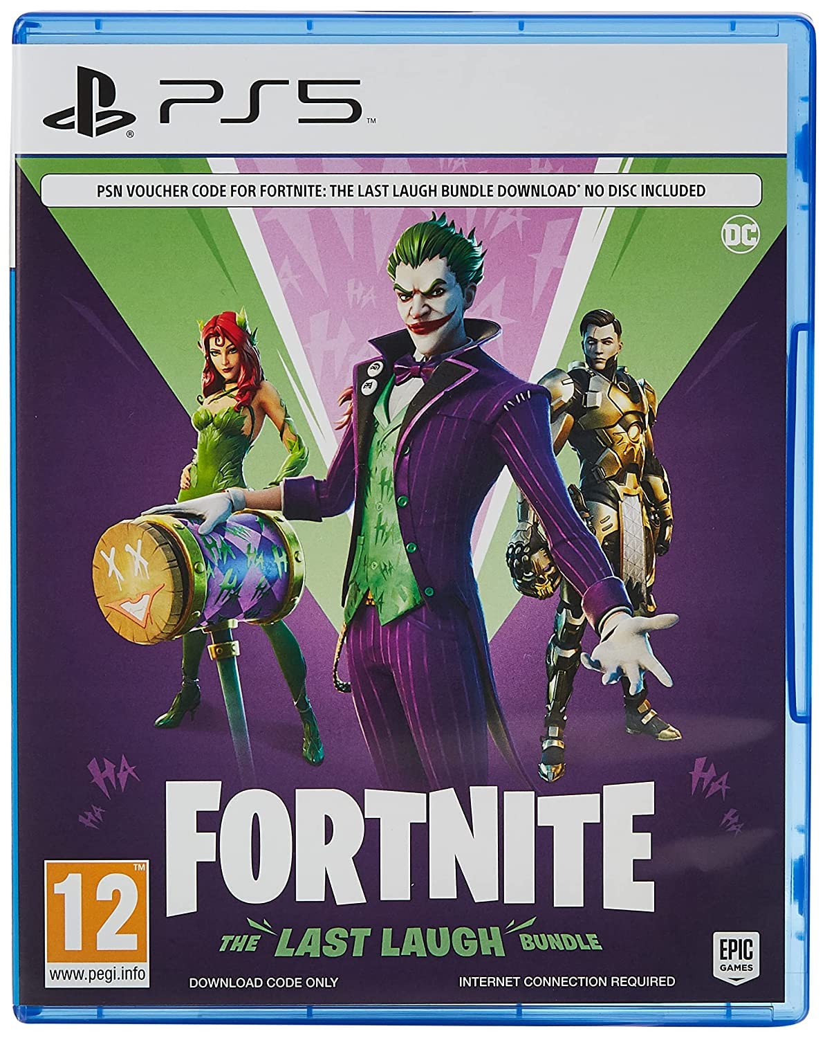 Fortnite: The Last Laugh Bundle for PS5 - UK Edition | Exclusive Skins, Pickaxes & More for Epic Battle Royale Gaming