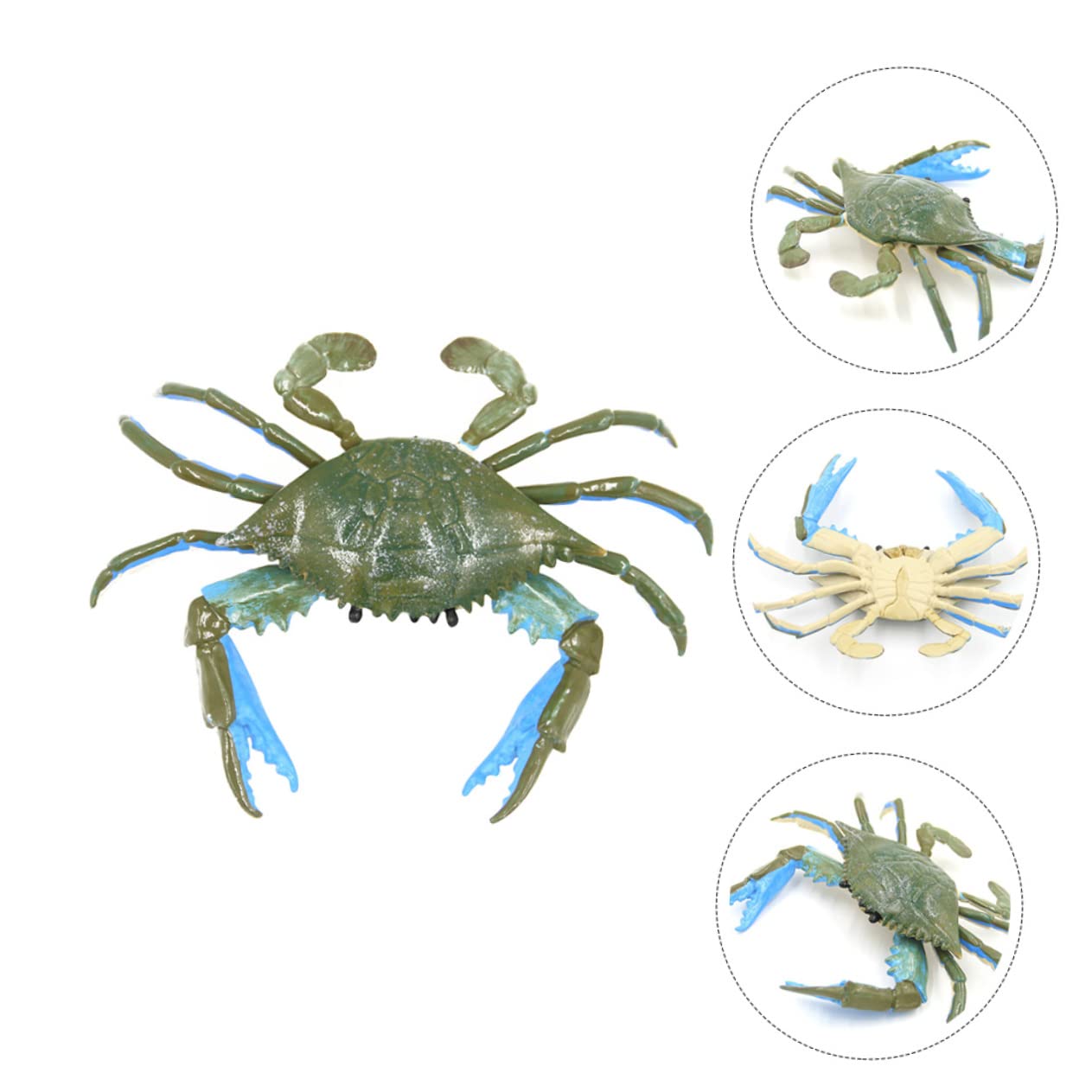 UPKOCH 3 Pack Realistic Crab Toy Set - Lifelike PVC Animal Figures, Educational Bath Toys for Kids, Ocean-Themed Learning & Sensory Play | Perfect for Bathtime Fun, Classroom Activities & Marine Life Exploration