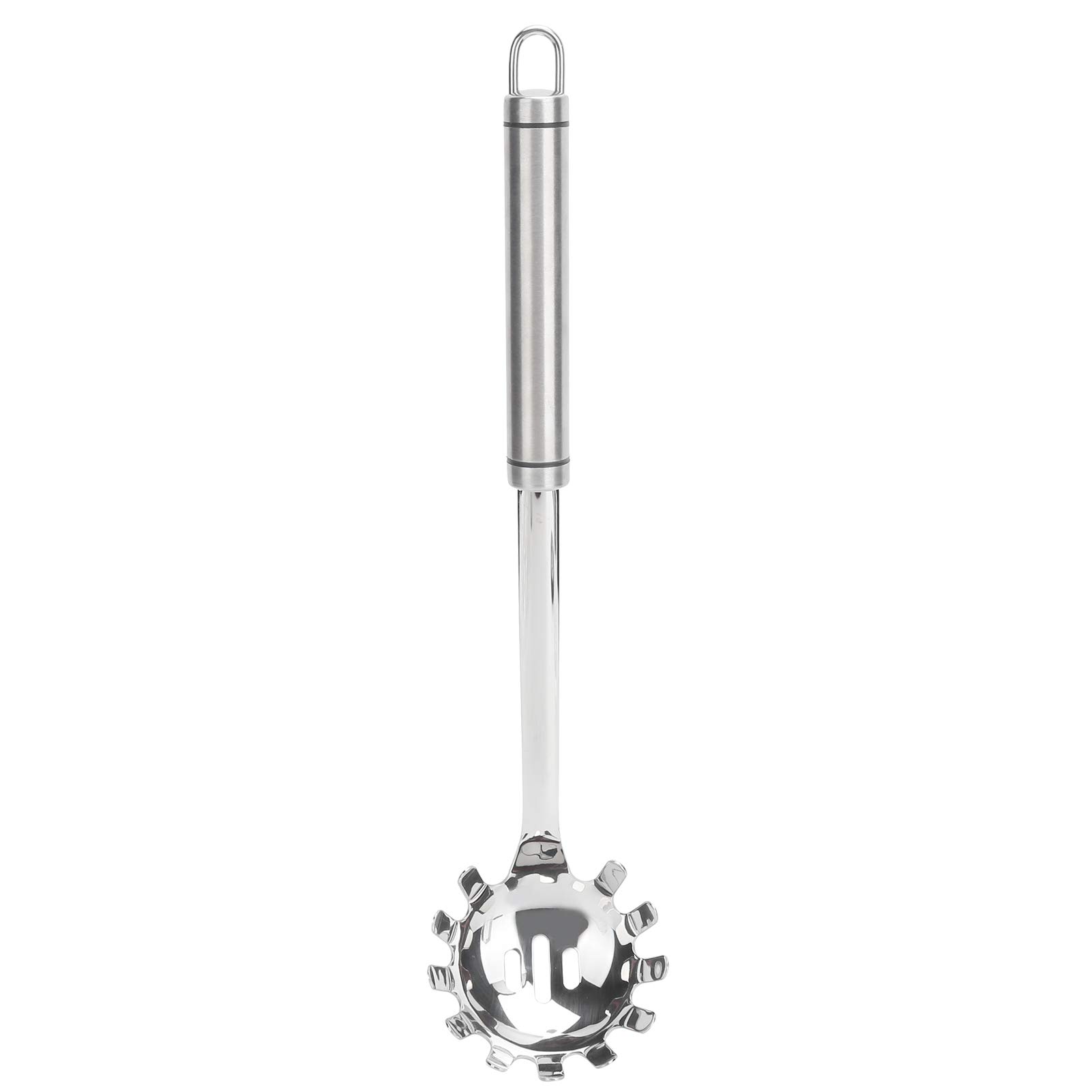 Stainless Steel Pasta Fork with Hanging Hole - Heat Resistant Noodle Spoon for Kitchen - Perfect for Spaghetti, Macaroni & Pasta Dishes - Durable Kitchen Utensil for Cooking & Serving