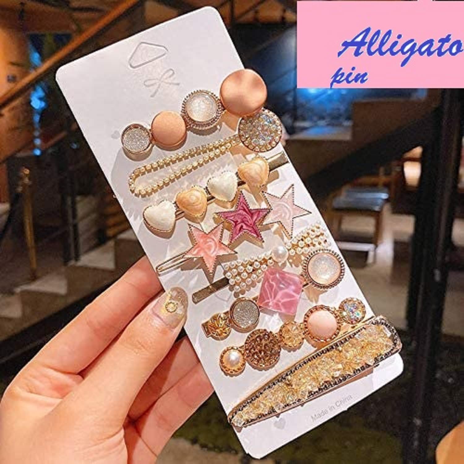 LIVECOOL 8-in-1 Pearl Hair Clips Set for Women & Girls - Stylish Large Hair Pins in Multicolor - Perfect for Weddings, Parties & Everyday Fashion Accessories