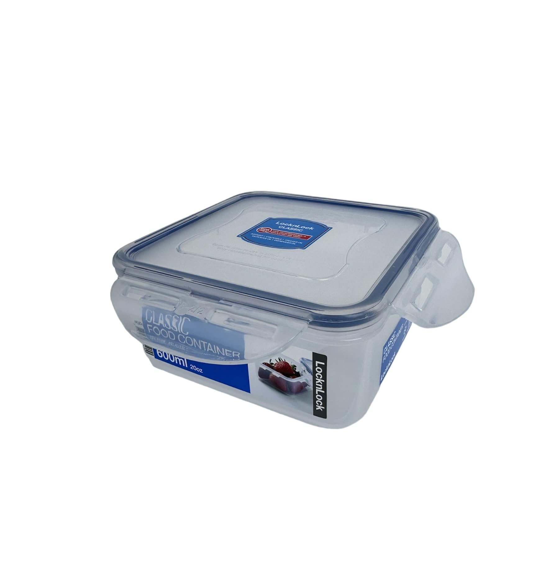LOCK & LOCK Airtight Food Storage Containers 20 oz - BPA Free Square Kitchen Containers with Lids for Coffee, Tea, Sugar, Snacks - Perfect for Pantry Organization & Meal Prep
